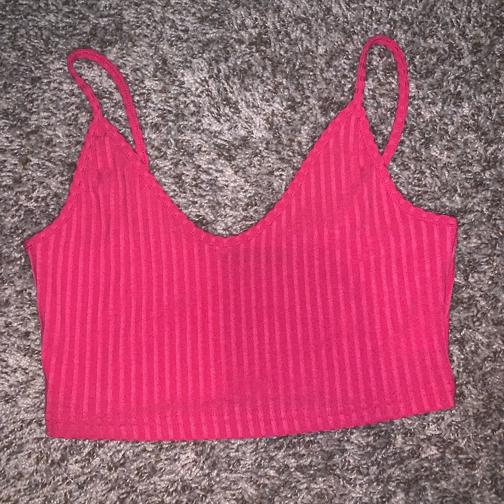 SHEIN pink crop top